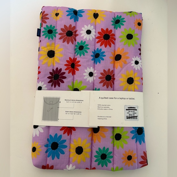 NWT BAGGU Puffy Nylon 16” Laptop Sleeve - Picture 5 of 13